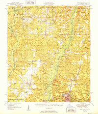 Crestview Florida Historical topographic map, 1:62500 scale, 15 X 15 Minute, Year 1951