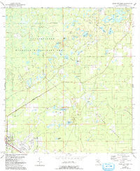 Cross City East Florida Historical topographic map, 1:24000 scale, 7.5 X 7.5 Minute, Year 1954