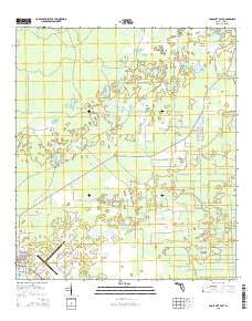 Cross City East Florida Current topographic map, 1:24000 scale, 7.5 X 7.5 Minute, Year 2015