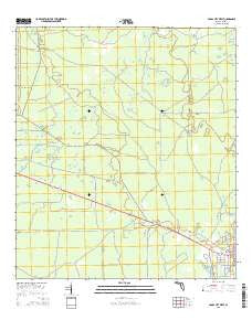 Cross City West Florida Current topographic map, 1:24000 scale, 7.5 X 7.5 Minute, Year 2015