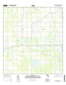 Crows Nest Hammock Florida Current topographic map, 1:24000 scale, 7.5 X 7.5 Minute, Year 2015