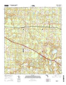 Cypress Florida Current topographic map, 1:24000 scale, 7.5 X 7.5 Minute, Year 2015