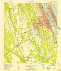 Daytona Beach Florida Historical topographic map, 1:24000 scale, 7.5 X 7.5 Minute, Year 1952