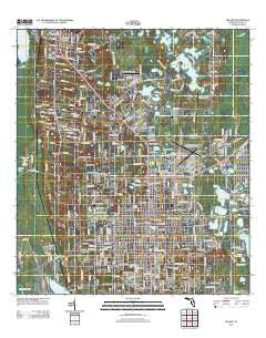 DeLand Florida Historical topographic map, 1:24000 scale, 7.5 X 7.5 Minute, Year 2012