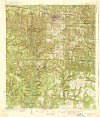 De Funiak Springs Florida Historical topographic map, 1:62500 scale, 15 X 15 Minute, Year 1938