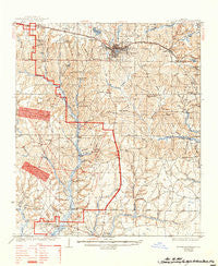 De Funiak Springs Florida Historical topographic map, 1:62500 scale, 15 X 15 Minute, Year 1938