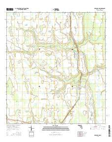 Deer Park NW Florida Current topographic map, 1:24000 scale, 7.5 X 7.5 Minute, Year 2015