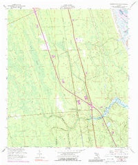 Dinner Island NE Florida Historical topographic map, 1:24000 scale, 7.5 X 7.5 Minute, Year 1956