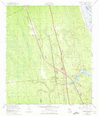 Dinner Island NE Florida Historical topographic map, 1:24000 scale, 7.5 X 7.5 Minute, Year 1956