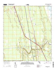Dinner Island NE Florida Current topographic map, 1:24000 scale, 7.5 X 7.5 Minute, Year 2015