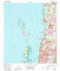 Dunedin Florida Historical topographic map, 1:24000 scale, 7.5 X 7.5 Minute, Year 1974