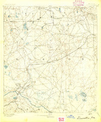 Dunnellon Florida Historical topographic map, 1:62500 scale, 15 X 15 Minute, Year 1894