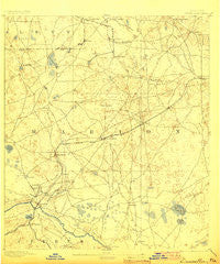 Dunnellon Florida Historical topographic map, 1:62500 scale, 15 X 15 Minute, Year 1894