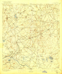 Dunnellon Florida Historical topographic map, 1:62500 scale, 15 X 15 Minute, Year 1894