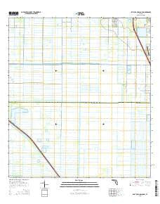 East of Gum Slough Florida Current topographic map, 1:24000 scale, 7.5 X 7.5 Minute, Year 2015