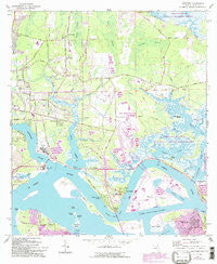 Eastport Florida Historical topographic map, 1:24000 scale, 7.5 X 7.5 Minute, Year 1964