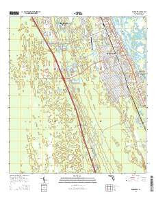 Edgewater Florida Current topographic map, 1:24000 scale, 7.5 X 7.5 Minute, Year 2015
