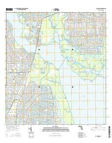 El Jobean Florida Current topographic map, 1:24000 scale, 7.5 X 7.5 Minute, Year 2015