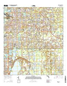 Elfers Florida Current topographic map, 1:24000 scale, 7.5 X 7.5 Minute, Year 2015
