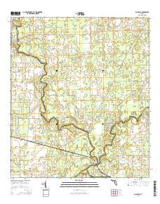 Ellaville Florida Current topographic map, 1:24000 scale, 7.5 X 7.5 Minute, Year 2015