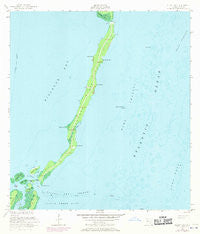 Elliott Key Florida Historical topographic map, 1:24000 scale, 7.5 X 7.5 Minute, Year 1956