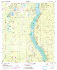Eureka Dam Florida Historical topographic map, 1:24000 scale, 7.5 X 7.5 Minute, Year 1970