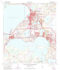 Eustis Florida Historical topographic map, 1:24000 scale, 7.5 X 7.5 Minute, Year 1966