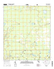 Fairview Florida Current topographic map, 1:24000 scale, 7.5 X 7.5 Minute, Year 2015