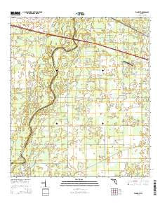 Falmouth Florida Current topographic map, 1:24000 scale, 7.5 X 7.5 Minute, Year 2015