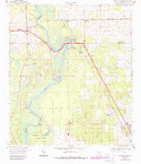 Fanning Springs Florida Historical topographic map, 1:24000 scale, 7.5 X 7.5 Minute, Year 1968