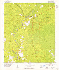 Fargo SW Florida Historical topographic map, 1:24000 scale, 7.5 X 7.5 Minute, Year 1955