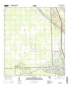 Favoretta Florida Current topographic map, 1:24000 scale, 7.5 X 7.5 Minute, Year 2015