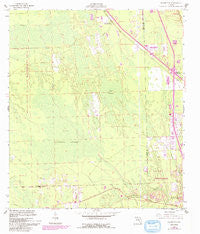 Favoretta Florida Historical topographic map, 1:24000 scale, 7.5 X 7.5 Minute, Year 1956