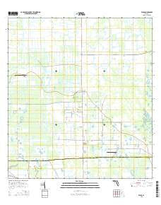 Felda Florida Current topographic map, 1:24000 scale, 7.5 X 7.5 Minute, Year 2015