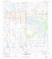 Felda Florida Historical topographic map, 1:24000 scale, 7.5 X 7.5 Minute, Year 1958
