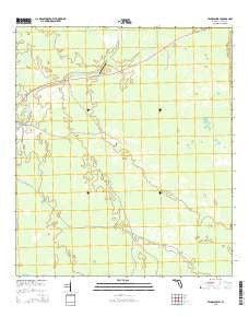 Fenholloway Florida Current topographic map, 1:24000 scale, 7.5 X 7.5 Minute, Year 2015
