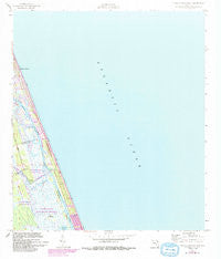 Flagler Beach East Florida Historical topographic map, 1:24000 scale, 7.5 X 7.5 Minute, Year 1956
