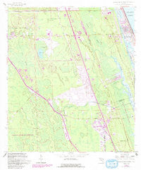 Flagler Beach West Florida Historical topographic map, 1:24000 scale, 7.5 X 7.5 Minute, Year 1956
