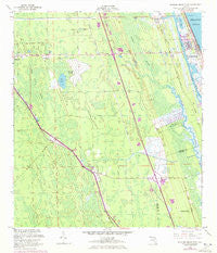 Flagler Beach West Florida Historical topographic map, 1:24000 scale, 7.5 X 7.5 Minute, Year 1956