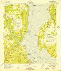 Fleming Island Florida Historical topographic map, 1:24000 scale, 7.5 X 7.5 Minute, Year 1952