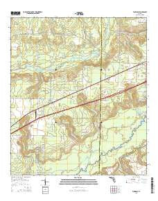 Floridale Florida Current topographic map, 1:24000 scale, 7.5 X 7.5 Minute, Year 2015
