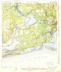 Fort Barrancas Florida Historical topographic map, 1:62500 scale, 15 X 15 Minute, Year 1943