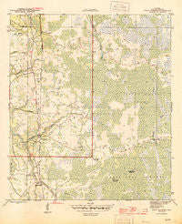 Fort Gadsden Florida Historical topographic map, 1:31680 scale, 7.5 X 7.5 Minute, Year 1945