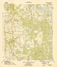Fort Gadsden Florida Historical topographic map, 1:31680 scale, 7.5 X 7.5 Minute, Year 1945