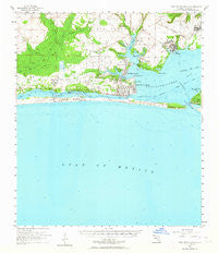 Fort Walton Beach Florida Historical topographic map, 1:62500 scale, 15 X 15 Minute, Year 1956