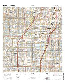 Fort Lauderdale North Florida Current topographic map, 1:24000 scale, 7.5 X 7.5 Minute, Year 2015