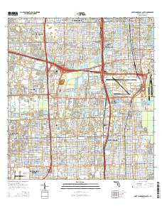 Fort Lauderdale South Florida Current topographic map, 1:24000 scale, 7.5 X 7.5 Minute, Year 2015