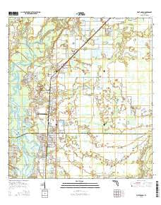 Fort Ogden Florida Current topographic map, 1:24000 scale, 7.5 X 7.5 Minute, Year 2015