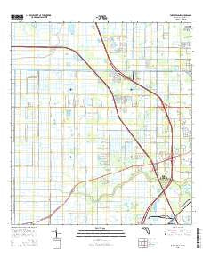 Fort Pierce NW Florida Current topographic map, 1:24000 scale, 7.5 X 7.5 Minute, Year 2015