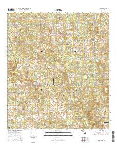 Fort White Florida Current topographic map, 1:24000 scale, 7.5 X 7.5 Minute, Year 2015